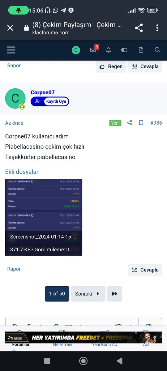 Solvation17's tweet photo. Piabellacasino çekim çok hızlı
Teşekkürler piabellacasino
Corpse07 kullanıcı adım
Klasforumda paylaştım
@PiaBellaCasino_ https://t.co/FpvY558lzc