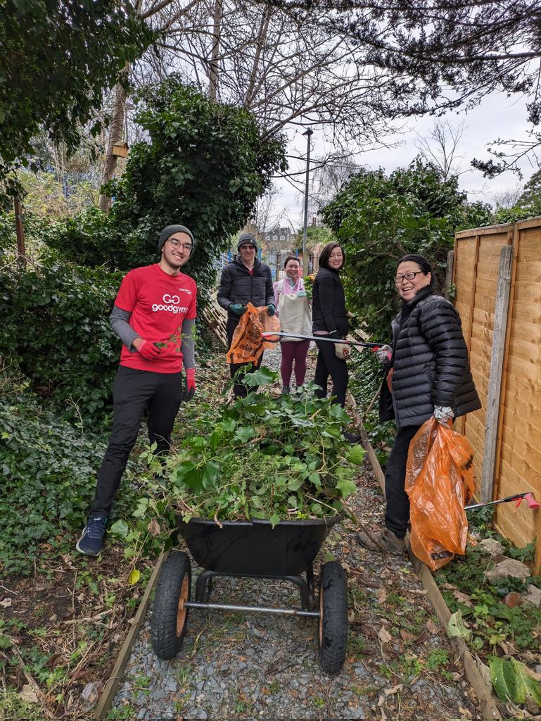 Wonderful morning session at the @WestburyBNR with volunteers from @ggharingey and @NPBigLocal!