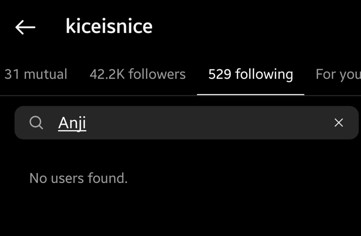 LJ_KiNji's tweet photo. What's the meaning of this?  kice unfollowed anj💔💔💔 https://t.co/aP1ihT1iyx