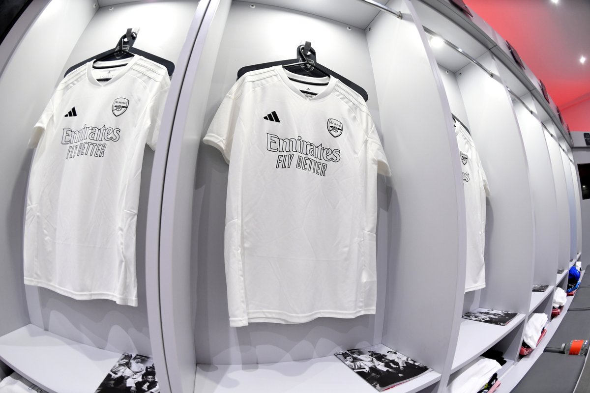 Our No More Red jersey hangs in the home dressing room.