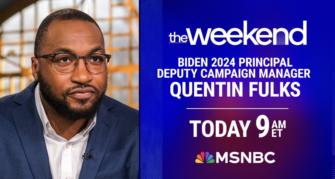 One of @POTUS's top campaign lieutenants @quentinfulks is with us to break down what the Biden campaign team is watching for tomorrow night in Iowa and how the President can translate his White House accomplishments into votes at the ballot box.