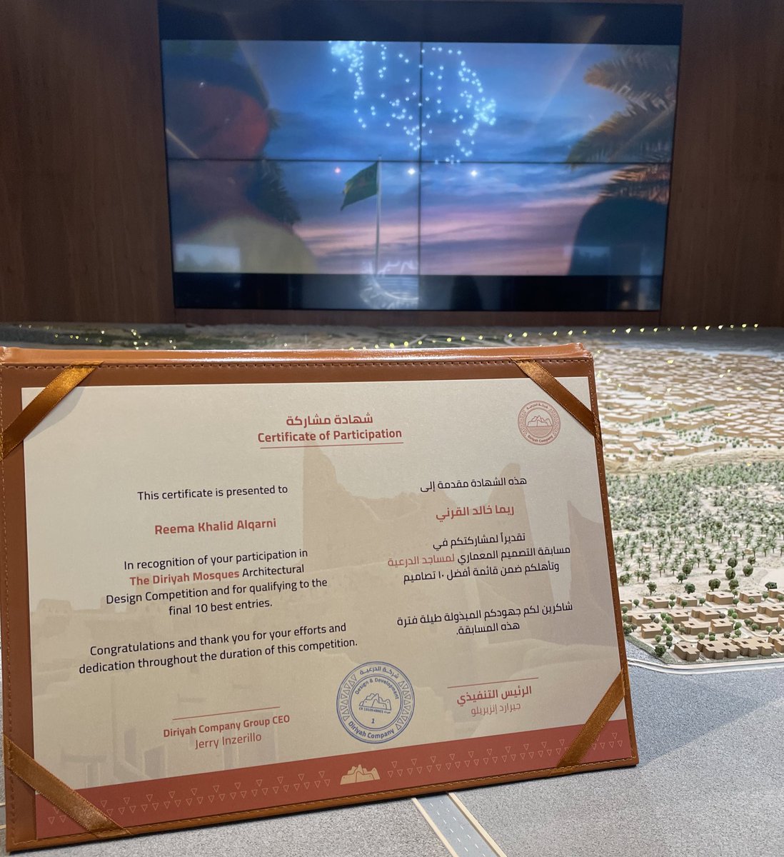 ARCH_RMA's tweet photo. يسرني أن أعلن بحمد الله تأهل فريقي ضمن أفضل 10 مراكز على مستوى جامعات المملكة في مسابقة تصميم المساجد التابعة  لـ  Diriyah Company l شركة الدرعية ! كل الشكر للفريق الرائع الذي كان سبباً بعد الله في تحقيق هذا الإنجاز ✨.. https://t.co/RtdI2rxrpS