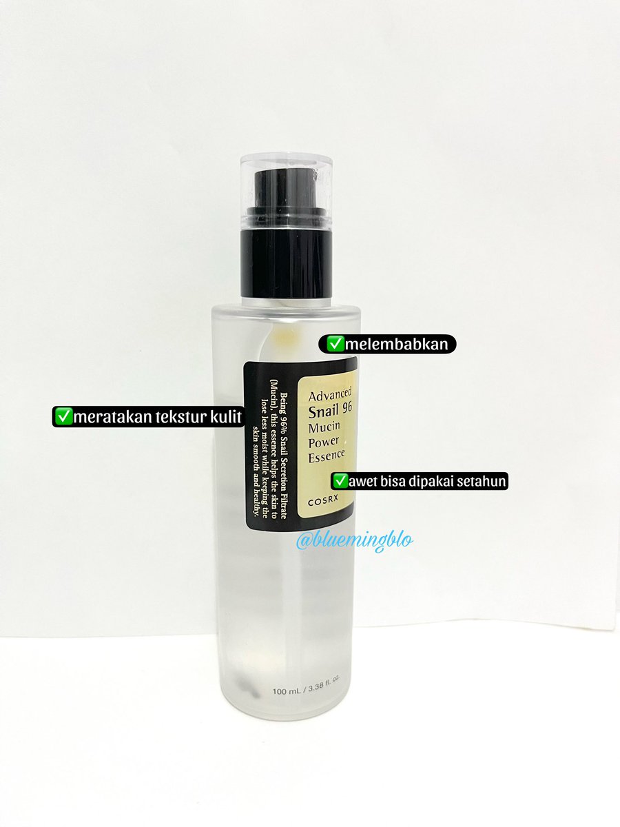 bluemingblo's tweet photo. buat kalian yang lelah dengan tekstur kulit π«΅π»
please bangett cobain cosrx snail essence ini πππ»
sangat membantu bgt buat tekstur kulit tapi ga overhydrating
#skincaretips #reviewcosrx #racunskincare #blureview
https://t.co/dSYWtLXm4c https://t.co/p5nSHkO6o8