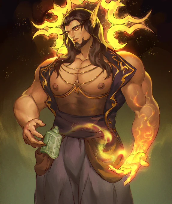 Panthar#drawing #digitalart #worldofwarcraft #fantasyart 
