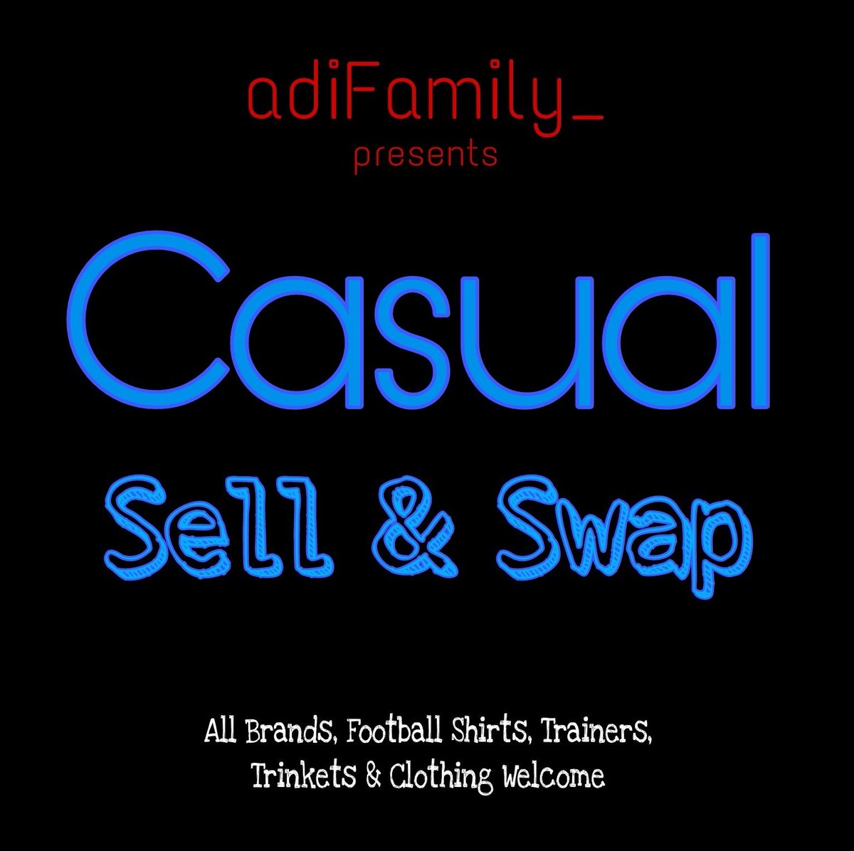 Casual Sell &amp; Swap 🧵

Selling - MUST post a price with pics, size, &amp; condition. NO LINKS

Swaps - MUST be specific in what you are wanting plus pics &amp; details of what you are offering

All brands, football shirts, etc welcome

Be polite, happy hunting
PLEASE RETWEET

#adiFamily
