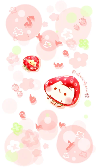 1/15は、いちごの日  #ましまろう #いちごの日