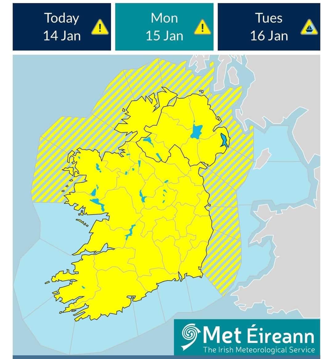 In anticipation of the predicted cold snap, I had been in contact with the Department for Infrastructure last week to ensure grit bins were refilled. Weather warnings for snow showers/ice and low temperatures have been issued for across Ireland tonight & tomorrow.