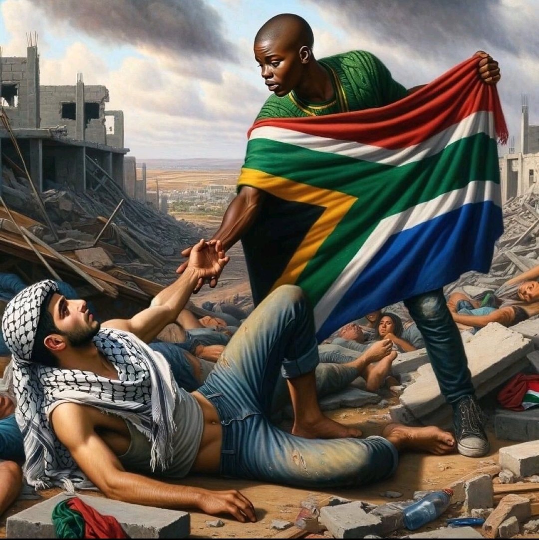 SamiiraSaid's tweet photo. Thank you South Africa for showing the world humanity is still alive and well.  

#GazaGenocide
#ICJ_Impose_Ceasefire 
#Gaza_Genocide 
#CEASEFIRE_NOW https://t.co/DxeXyrOZmx