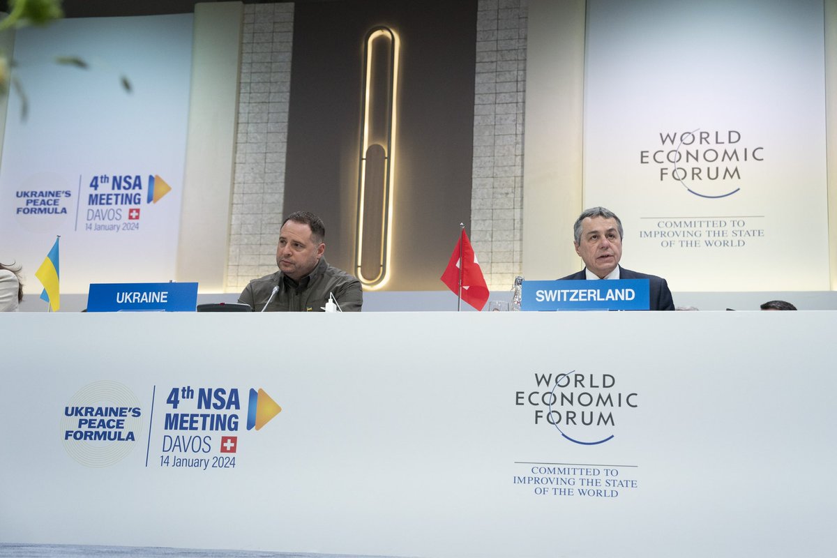 ignaziocassis's tweet image. Honored to host the 4th NSA meeting on @ZelenskyyUa’s 10-point peace formula in 🇨🇭

🇨🇭 stands firm against Russia&apos;s aggression &amp;amp; will continue to support Ukrainians through #HumanitarianAid, #Demining &amp;amp; #Reconstruction.

Lasting #peace for 🇺🇦 depends on continued global dialogue.