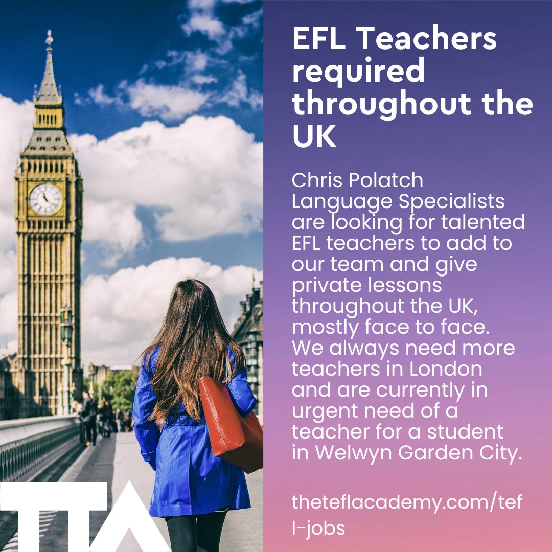 TEFLAcademyUK's tweet image. Here's our latest round-up:⁠
⁠
⭐ TEACH ENGLISH IN THE UK⭐⁠
⁠ ⁠
✨ Interested in applying? Head to our jobs board: ⁠
theteflacademy.com/blog/tefl-jobs…
⁠
#remoteworker #travelgoals #englishlanguage #digitalnomadlifestyle #laptoplifestyle #tefljobs #teachingjobs
