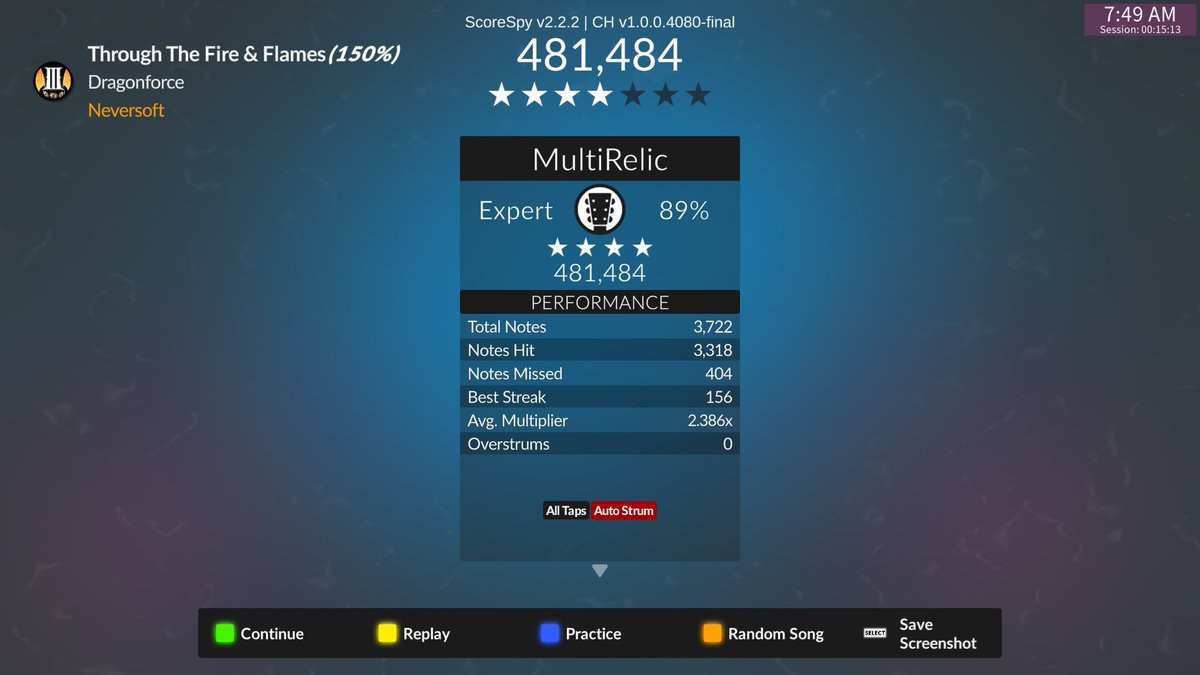 MultiRelic's tweet image. first clear of 150% on TTFAF with a keyboard yes i know i have auto strum on but you cant expect me to spam the life out of my keyboard
