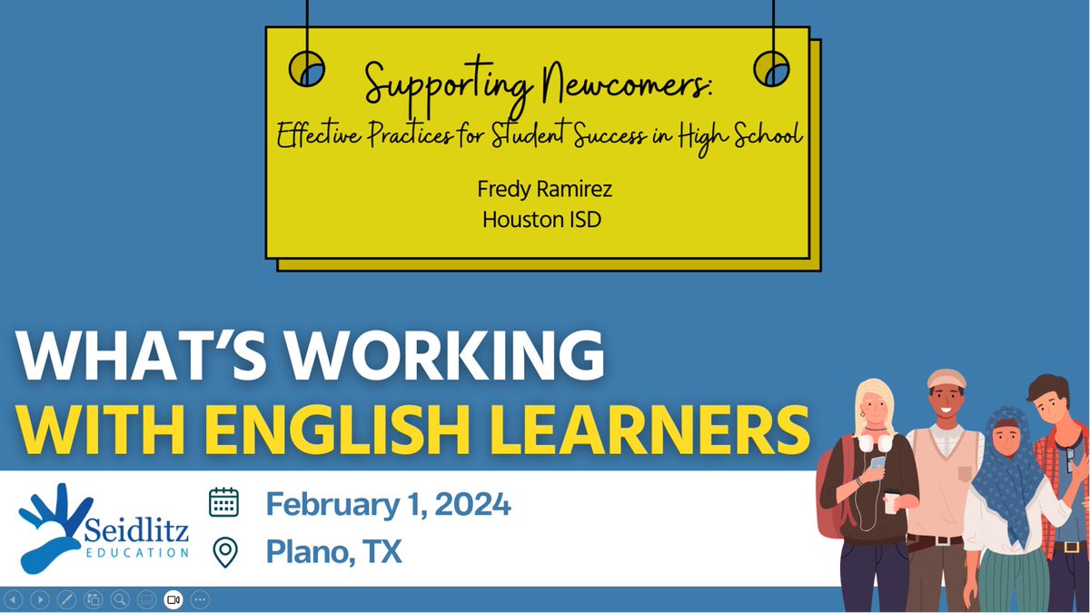 I will be presenting at the @Seidlitz_Ed #WhatsWorking24 conference. My session focuses on ways schools can help immigrant and refugee youth find belonging, overcome obstacles, and fulfill their potential. Check out my blog for more: fredyaramirez.edublogs.org