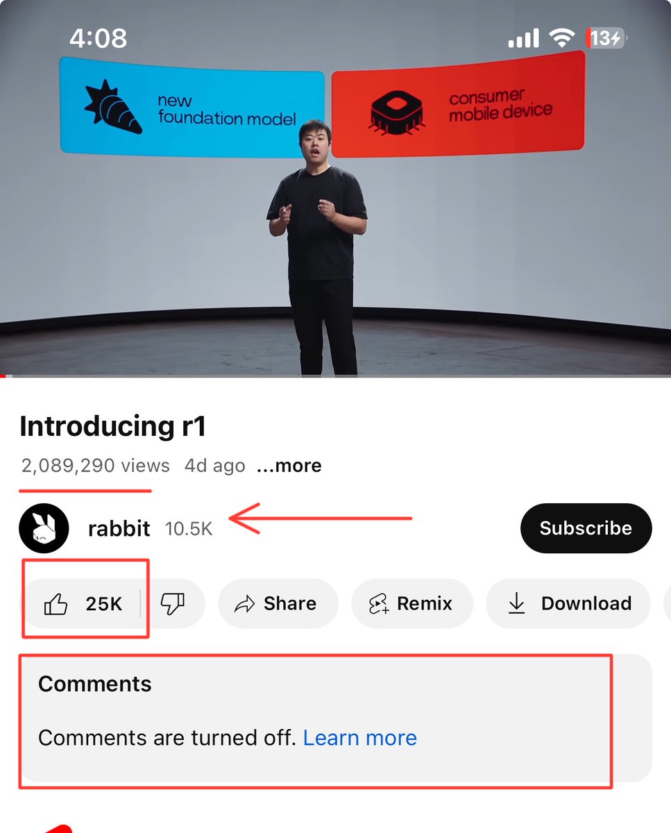 JD_2020's tweet photo. 🚨 How To Spot an A.I. Grift 🚨

If you've ever noticed a sudden influx of endorsements for a new AI product, here's a structured approach to help discern the grifters from the genuine:

Comment Section Shutdown: A promotional video without the option to comment is a major red flag. It often means they're avoiding public critique, which I and others are ready to provide. Being preemptively blocked by these companies is a common experience for those of us who expose these schemes on the regular.
Unnatural Engagement Metrics: Engagement numbers that are too round or disproportionate, like exactly 25K likes, are often purchased to simulate popularity. This video likely bought 2 million views, added 25K likes, and then gathered around 89,000 actual views by manipulating social algorithms.

Understanding the Scam

Here's what's typically happening: Small companies (or individual grifters) are over-promising and under-delivering, packaging basic large language model (LLM) capabilities with a few simple system prompts into a device or service, and then selling it at a steep markup. In this example, it's a cheaply fabricated device with a $199 one-time fee. But beware, a low-cost device offering high-end AI capabilities is currently unrealistic.

The Dual Deceit

Quick Cash Grab: These companies are not in it for the long haul. They're looking to make fast money without investing in substantial development or meaningful research.
Investment Baiting: They aim to create maximum hype to draw in venture capital and angel investors, exploiting the fear of missing out / FOMO effect.

The Role of AI "Gurus" and Influencers

Some influencers may be innocently caught up, while others are complicit, receiving kickbacks for fueling the hype instead of calling for genuine investment into worthy products or individuals aiming to make a real difference in the field.

This trend is likely to escalate, as AI and algorithmic curation can incentivize even ethical individuals to adopt these tactics out of necessity. It's an impending arms race, pushing everyone towards questionable marketing strategies to stay relevant.

Actionable Advice

For the individual: Keep tabs on influencers who promoted this product. Add them to a watchlist for questionable judgment or ethics.

For the social platforms (like X and YouTube): It's high time we talk about some fundamental shifts in the economics of the attention-hustle. Algorithmically curated reward needs to be introduced that encourages long-tail value conversion over quick-hit flash-in-the-pan reply-guy viral feedback loops. This is the only way we create a paradigm that isn't a race-to-the-bottom tailspin of doom.

A Call to Action 🎯

Let's challenge this behavior. Tag an AI "expert" or influencer who endorsed this product in this example in the @ replies below. It's time for accountability.