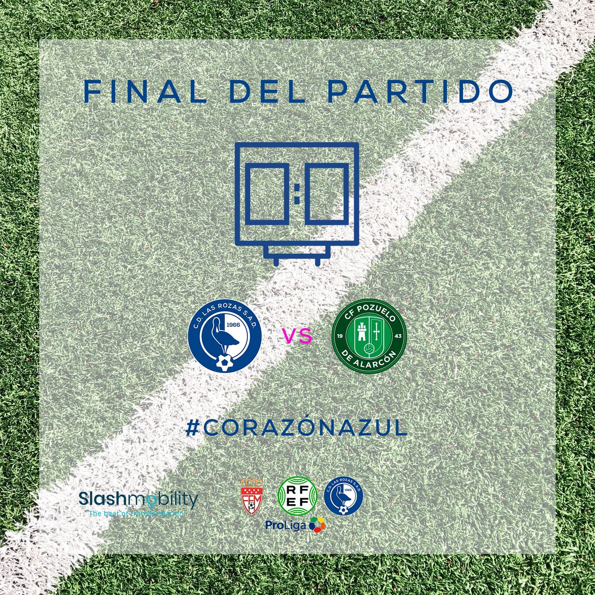 PRIMER EQUIPO| ¡¡¡Final del partido en Navalcarbón!!!

@lasrozas_cf 3-1 <a href="/Cfpozuelo/">CF Pozuelo</a>
⚽️⚽️ Kone (1p)
⚽️ <a href="/Sorin_arnaut/">Sorin Andrei Arnaut</a>

#CorazonAzul | 💙
#GanasDeVolver