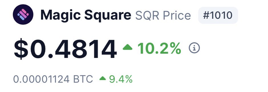 Bought big $SQR

- Web3 AppStore
- 15m market cap
- Launch few days ago
- Backed by strong ventures
- Founder and team is doxxed
- Listed already at ByBit

Use this link to register at ByBit and save tons of fees: bybit.com/register?affil…