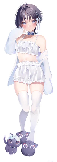 ※スカラマシュ女体化1枚絵と自分用にアクスタ作ってやろうかって思って描いたやつ 