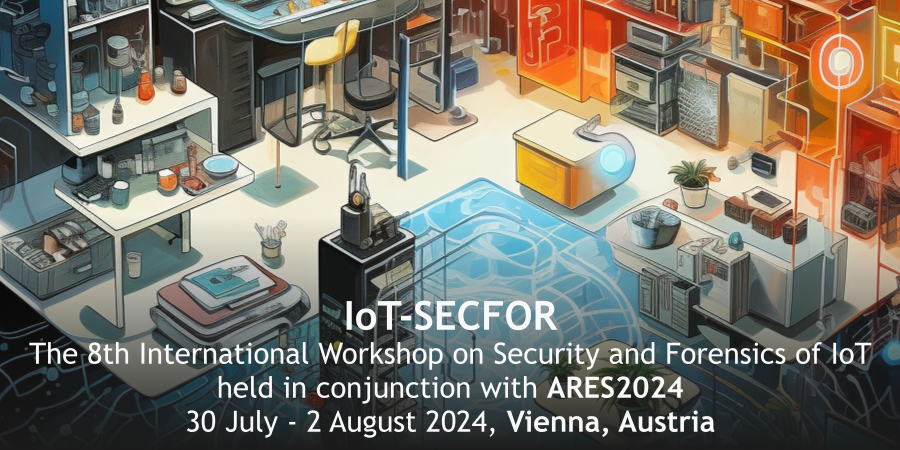 IoT-SECFOR is accepting original contributions in #Security and #Forensics of #IoT up to 29 April! The #CFP and more info in ares-conference.eu/workshops/iots…
The 8th ‼️ International Workshop on Security and Forensics of IoT is part of <a href="/ARES_Conference/">ARES Conference</a> , this year in 🇦🇹 Vienna, Austria!