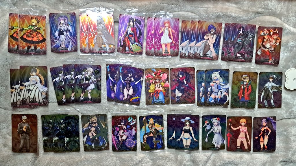 AndCheary's tweet photo. 交換、譲渡
FGO　ツインウエハース

譲:ギルガメッシュ、斎藤一、岡田以蔵、シャルルマーニュ、術クーフーリン、オデュッセウス、アーサー、モリアーティ、マンドリカルド、魔王信長、ダヴィンチ、水着BB、水着ニトクリス、シークレット、スカディ、ヘラクレス、陳宮、プロトマーリン等　画像1～3→ https://t.co/HdILmlHkav