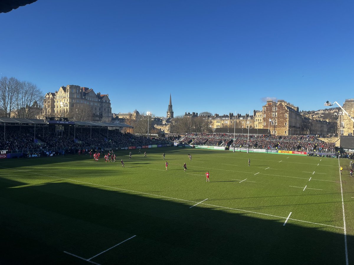 No finer place to play or watch rugby!! Come on @BathRugby