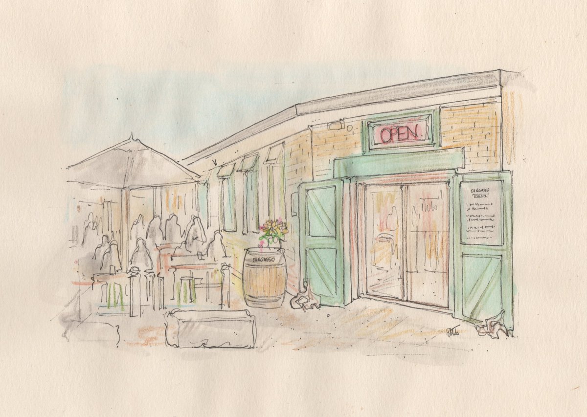 MRM (@marianmartinart) on Twitter photo Original A5 ink, watercolour and coloured pencil on bamboo paper <a href="/sargasso_bar/">SARGASSO - Margate</a>. £25 ono (free UK postage) DM to purchase this drawing or to commission your original. #sargasso #margate #inkdrawing #artforsale #illustration #drawing Original A5 ink, watercolour and coloured pencil on bamboo paper <a href="/sargasso_bar/">SARGASSO - Margate</a>. £25 ono (free UK postage) DM to purchase this drawing or to commission your original. #sargasso #margate #inkdrawing #artforsale #illustration #drawing