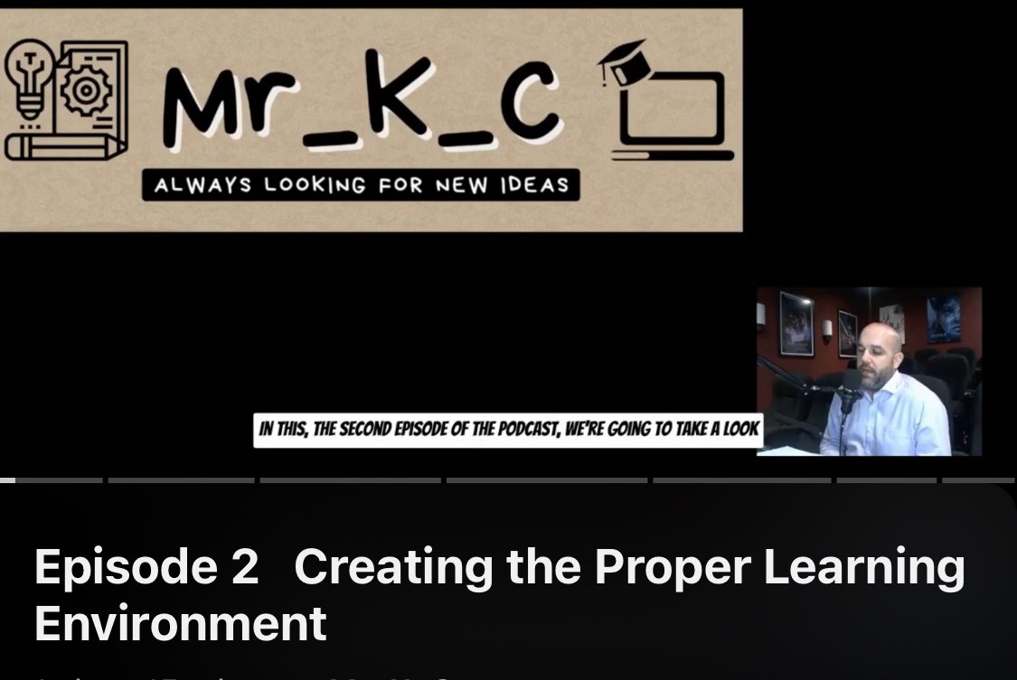 Mr_K_C's tweet photo. Episode 2 - Creating the Proper Learning Environment 

https://t.co/BTianXL6jy https://t.co/Vy9xWOo6pJ