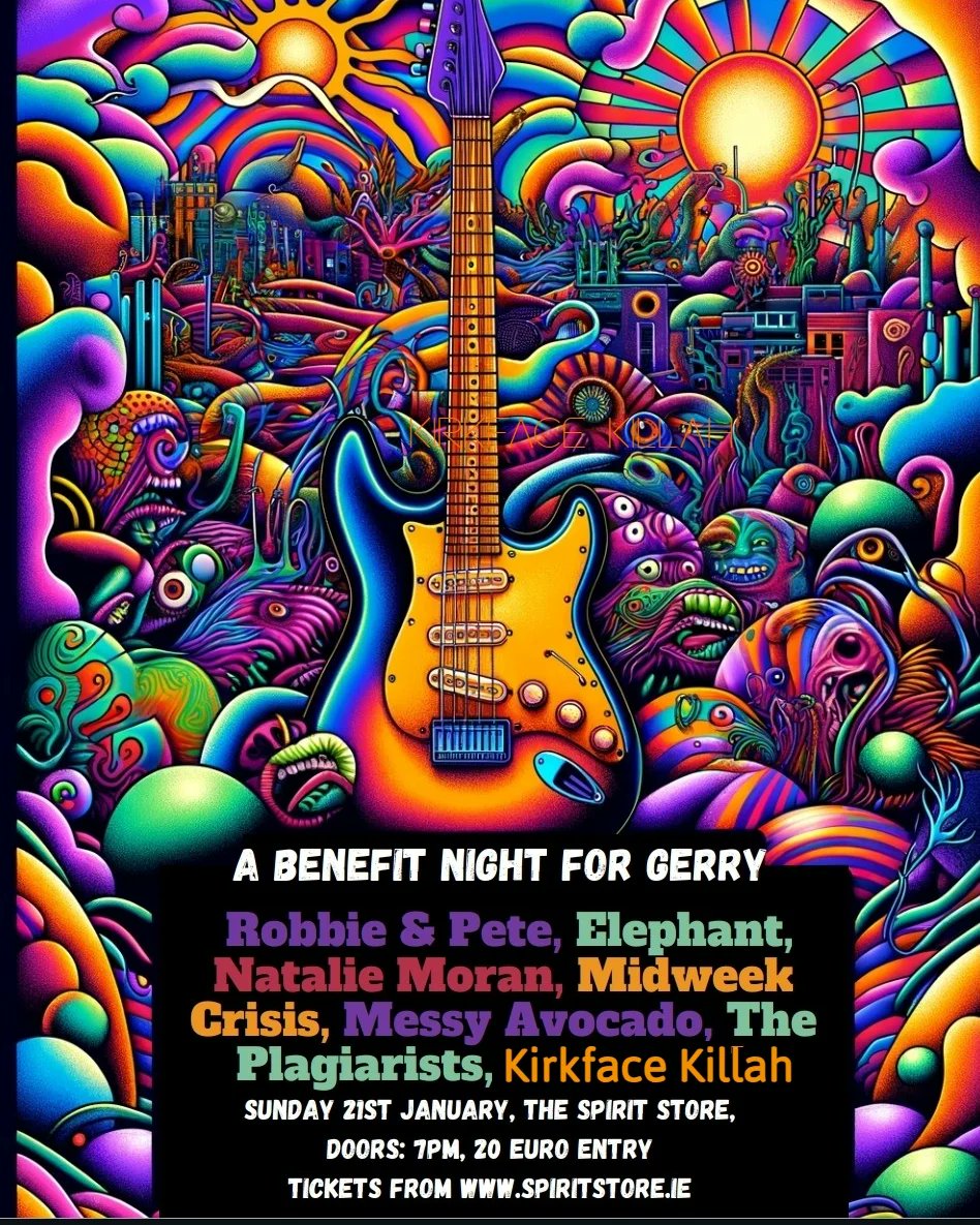 SpiritStore's tweet image. A Night for Gerry
Sunday 21st January
Doors 7PM 
Tickets €20 &amp;amp; BF from spiritstore.ie/event.php?even…

A benefit night for our friend Gerry  featuring a host of local acts &amp;amp; including raffles and prizes on the night.