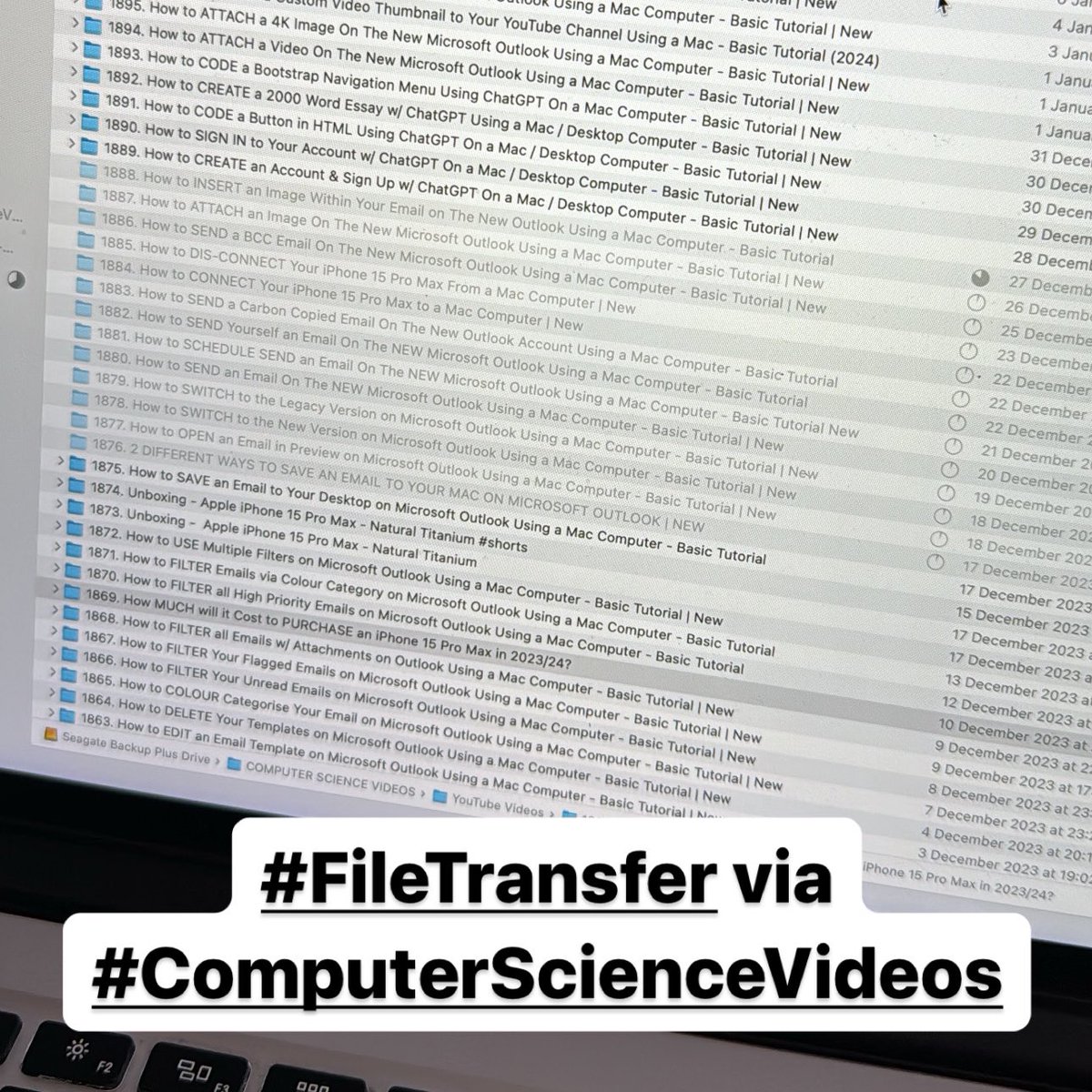 #FileTransfer via #ComputerScienceVideos
Video Back-Up!