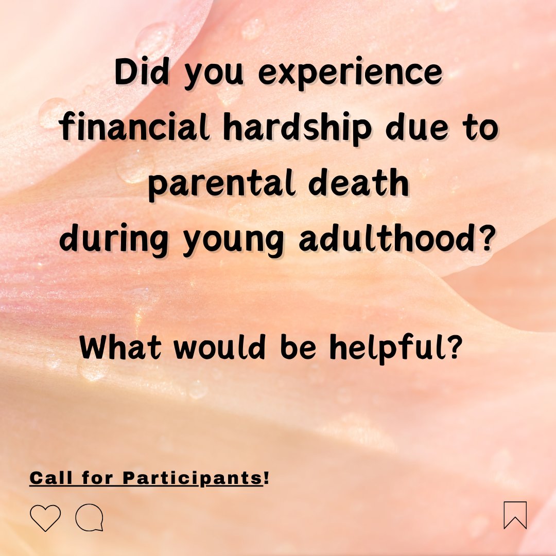 OkakuTerum38635's tweet photo. Have you ever experienced financial hardship after your parent died during young adulthood (aged 18 - 25)? I'm exploring how we improve the current support. If you are interested in this research, please contact me. https://t.co/ZKSQ9CUKVo https://t.co/Jvy7EGR1MG