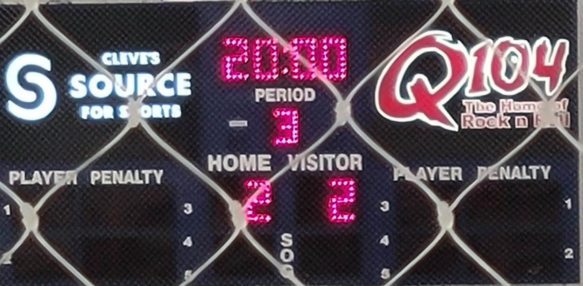 Game is tied after 2 periods
<a href="/EastCoastIceJam/">Cleve’s Source For Sports IceJam</a> 
<a href="/TriComThunder/">Eastern Thunder U15 AAA</a> took the lead in the game with a 2-0 lead after the 1st period.
Hawks clawed back with 2 goals late in the 2nd period to tie things up!

Go Hawks!
#u15aaamajorhawks