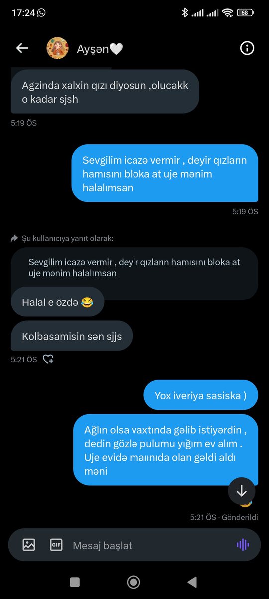 mrnaqiyev's tweet photo. Bekaring də biz @ayshenneee https://t.co/19YwxQMzrN