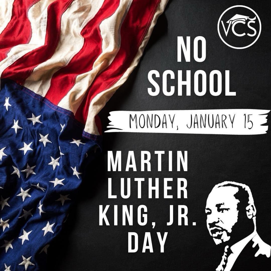 HOLIDAY CLOSURE: In honor of Martin Luther King Jr., Volusia County Schools and district offices will be closed on Monday, January 15. Students and staff will return Tuesday, January 16.
