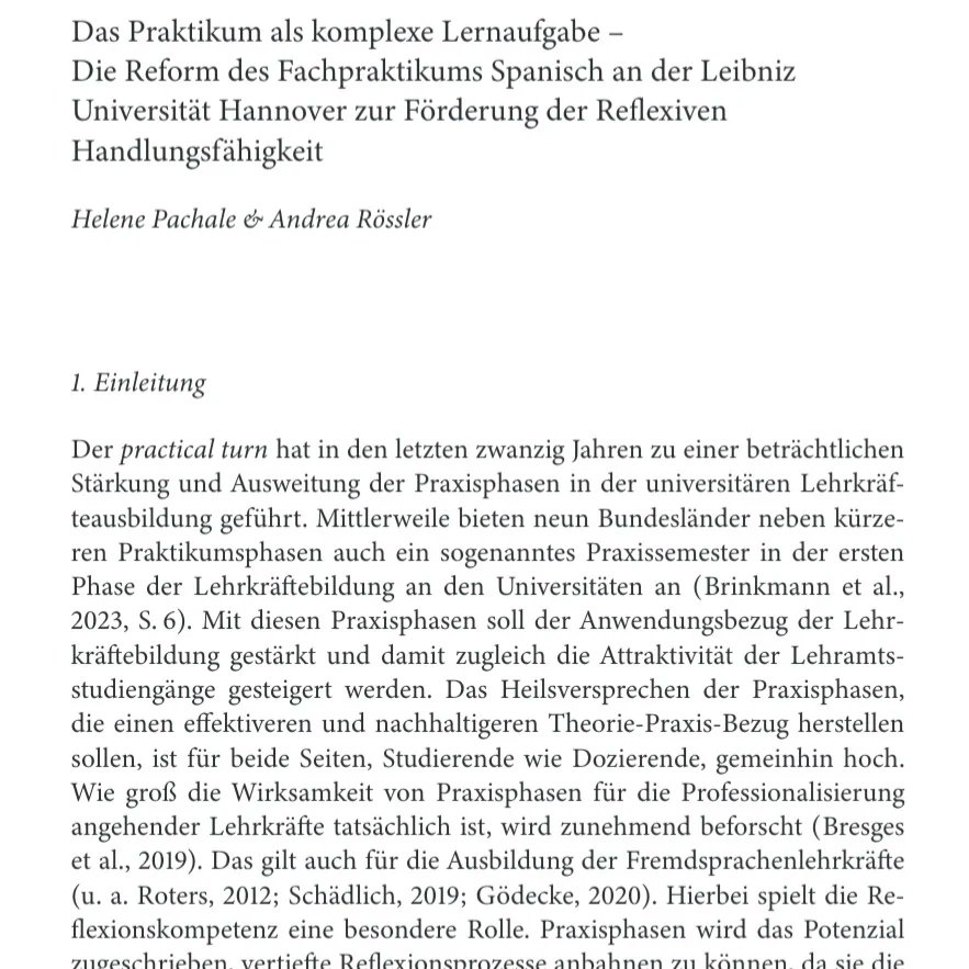 Im Dezember 2023 endete die "Qualitätsoffensive Lehrerbildung". In dem Sammelband "Reflexiv handlungsfähig" werden die mit dem Projekt verbundenen Reforminitiativen an der <a href="/UniHannover/">Leibniz Uni Hannover</a> dokumentiert. In Koop. mit tollen Kolleginnen durfte ich 2 Beiträge für diesen Band schreiben.