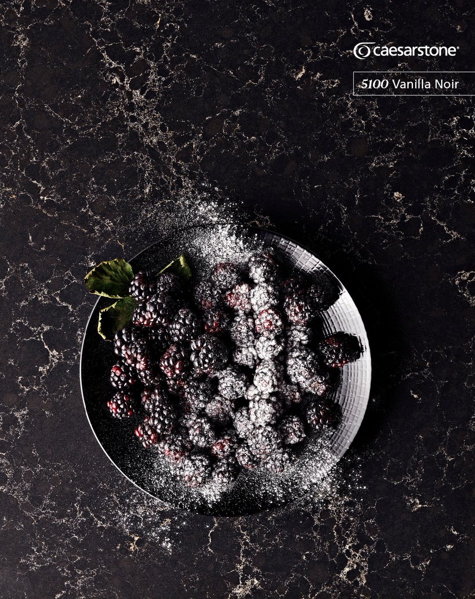InterslabZA's tweet image. With a high polish finish, #Caesarstone #VanillaNoir is perfect for creating vivid interiors with an unforgettable, marble-inspired look. The dramatic, black surface carries a myriad of intense, off-white veins. bit.ly/VanillaNoir5100 #interslab #dramaticdesign #designideas