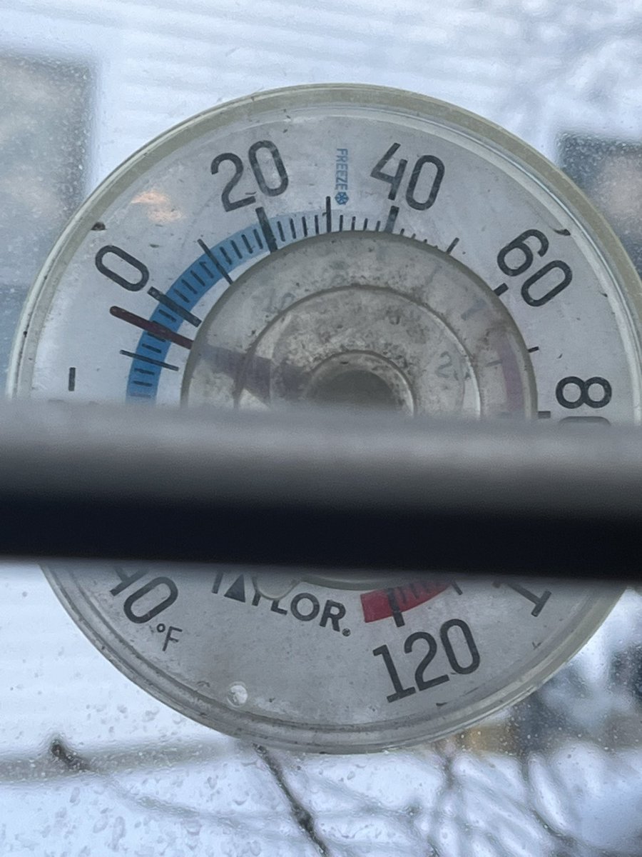 DaveKerner's tweet photo. The red needle to the left of the zero is a bad trend.#welcometowinter https://t.co/qlhFLHbIVt