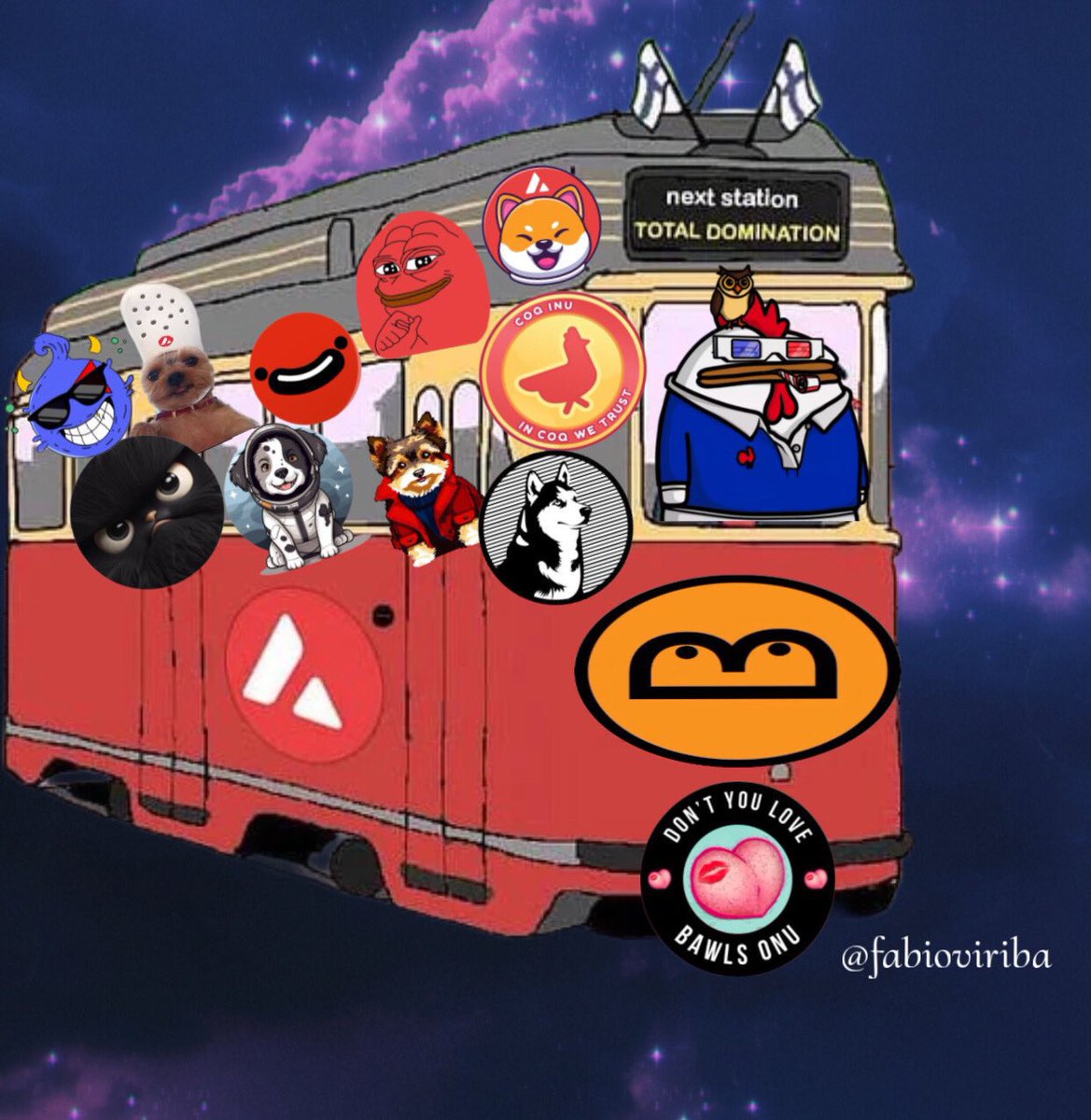 $AVAX memecoins already on the train: 

$HUSKY 
$KIMBO 
$BAWLS 
$SHIBX 
$RPEPE 
$MEAT 
$BARK
$BOBS 
$RIZZ 
$DWC 
$MAD 
$COQ 

Which memecoin on #Avalanche deserves to be on this train?

I want to see community involvement 👀

I’ll add only 3, chosen by the community!

You choice