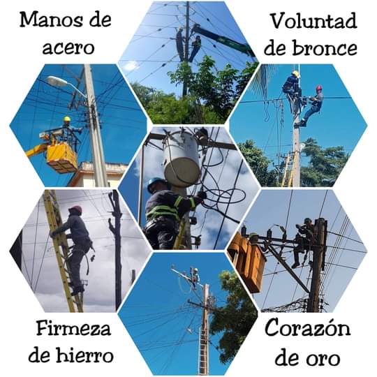 En el Día del Trabajador Eléctrico felicitamos a todos los que en condiciones muy complejas han hecho tanto por asegurar ese servicio vital a la economía y los hogares. #UnidosXCuba