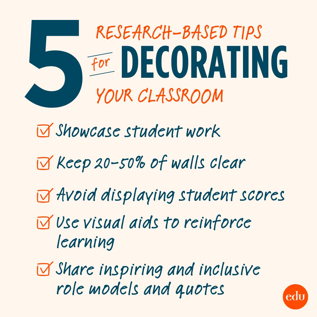 New calendar year, new classroom design? Keep these research-backed tips in mind. 😍