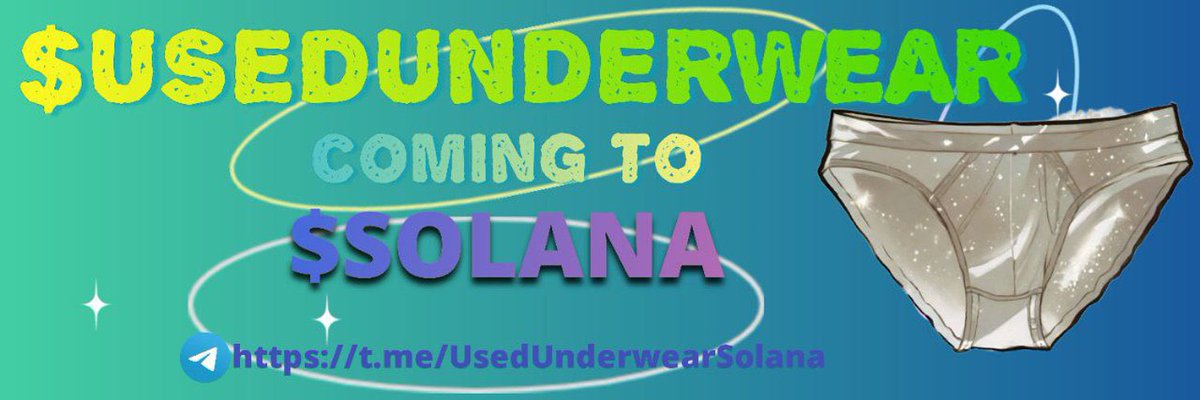 USEDUNDERWEAR on SOL (Launch 14th Jan, 7 pm UTC) (@UsedUnderwear24) / X