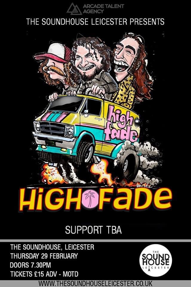 Very excited to announce that @highfademusic are coming to @The_Sound_House February 29th! @highfademusic are Scotland’s freshest offering in the new era of Funk and Disco, with their 10million+ views on their unstoppable track “Sharpen Up” seetickets.com/event/high-fad…