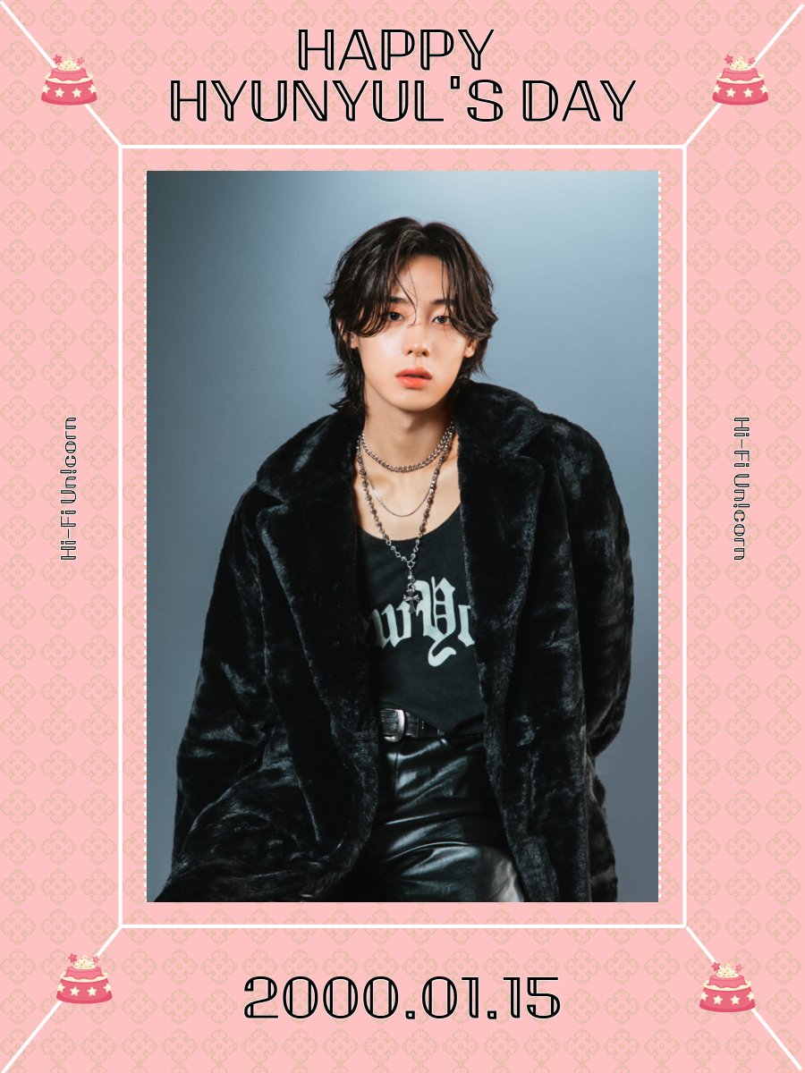 HFU_official's tweet photo. 2024.01.15
HAPPY BIRTHDAY HYUNYUL!!🎉

#HiFiUnicorn #하이파이유니콘 
#HYUNYUL #김현율
#HappyHYUNYULDay https://t.co/wVYdx0MJp8