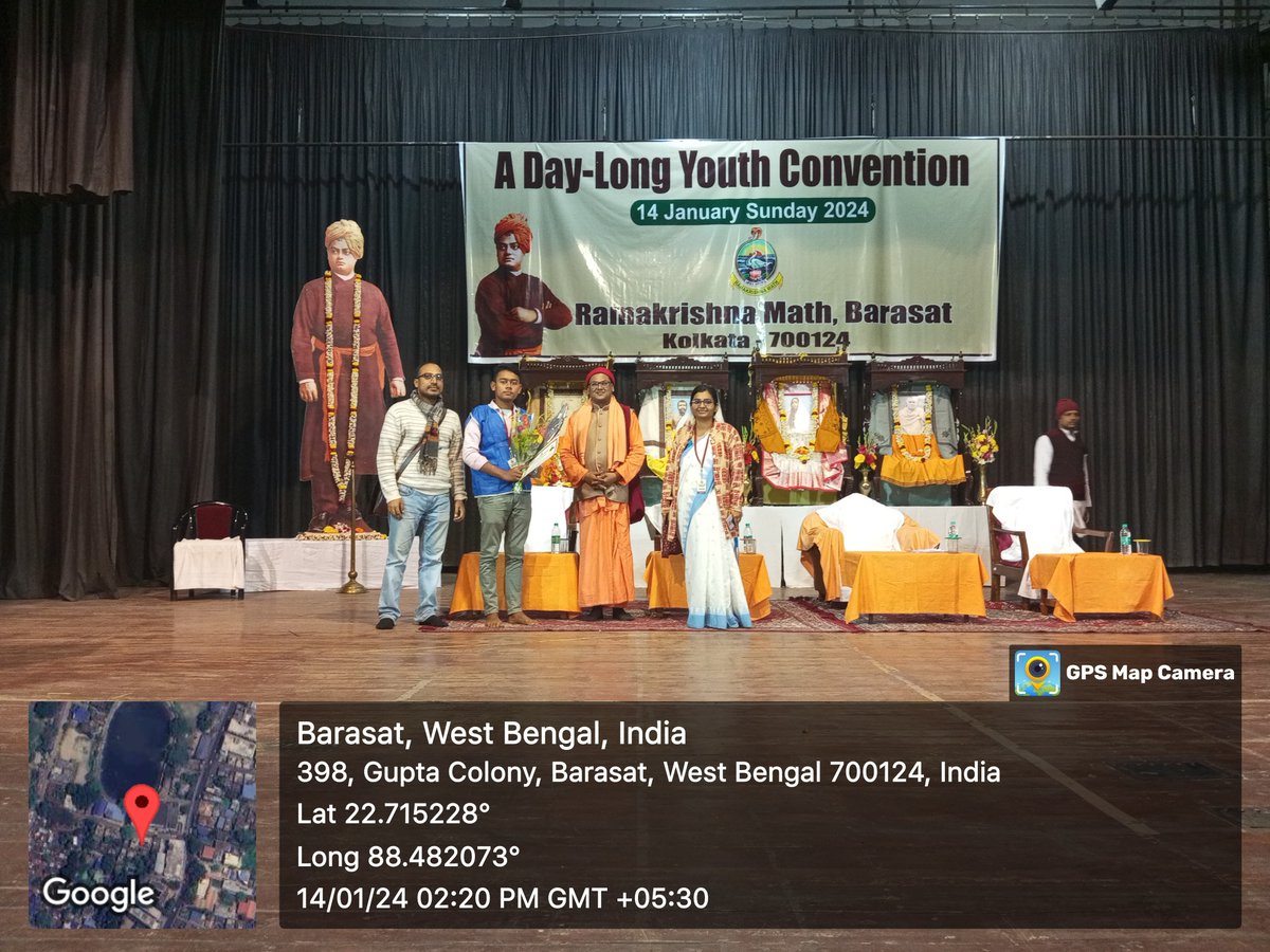 nssbgc_unit's tweet photo. Md. Mofizul Islam Mondal, NSS Volunteer of Barasat Govt. College has been felicitated for essay writing on 'Swami Vivekananda's Ambrosial Words - the Eternal Inspiration of the Youth' by Ramakrishna Math, Barasat on the occasion of 'Youth Convention' on 14.01.2024
@rdnss_kolkata https://t.co/TOaSVMcOiC