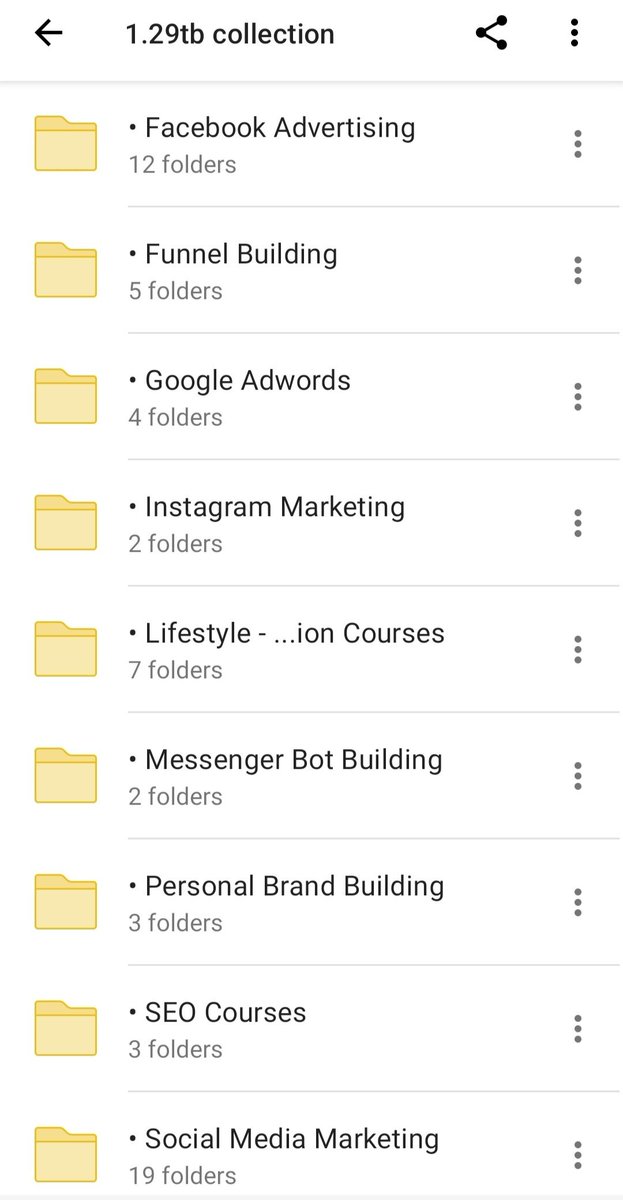 Vinay_bharambe's tweet image. ❤️𝟏.𝟑 𝐓𝐁 (𝟏𝟐𝟓𝟎𝐆𝐁+) 𝐏𝐀𝐈𝐃 𝐂𝐎𝐔𝐑𝐒𝐄𝐒❤️

🎯Affiliate Marketing
🎯Amazon FBA
🎯Audio Books
🎯Copy writing Skills
🎯Crypto Currency
🎯Dropshipping
🎯E-COMMERCE
🎯Ebooksdvertising
🎯Funnel Building
🎯Google Adword
🎯Instagram MARKETING
🎯Email Marketing
🎯Facebook…