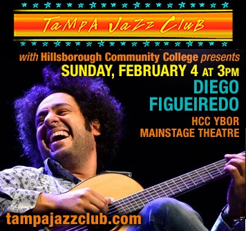 Diego Figueiredo - Coming To Tampa Jazz Club Series At The Mainstage Theatre At HCC In Ybor City 2/4/24. #JazzBluesFlorida
jazz-bluesflorida.blogspot.com/2024/01/diego-…