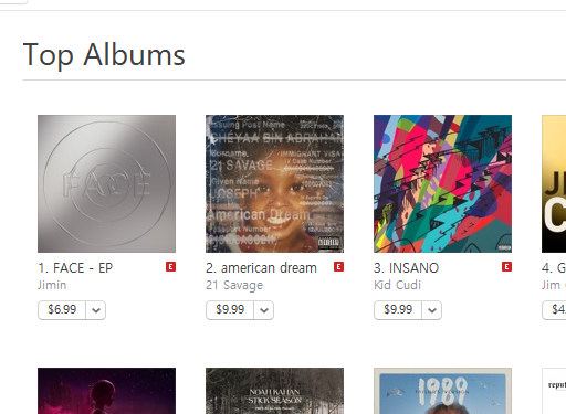 PEAKyourself's tweet photo. AHHHHHHH! FINALLY! #Jimin_FACE has reached #1 on US iTunes! 😭 Nearly 10 months after release!

#ARMYonFaceVinyl #ARMYonFACE #FACEIsBACK #Jimin_FACENo1iTunesUS https://t.co/BZ2bYopSgz