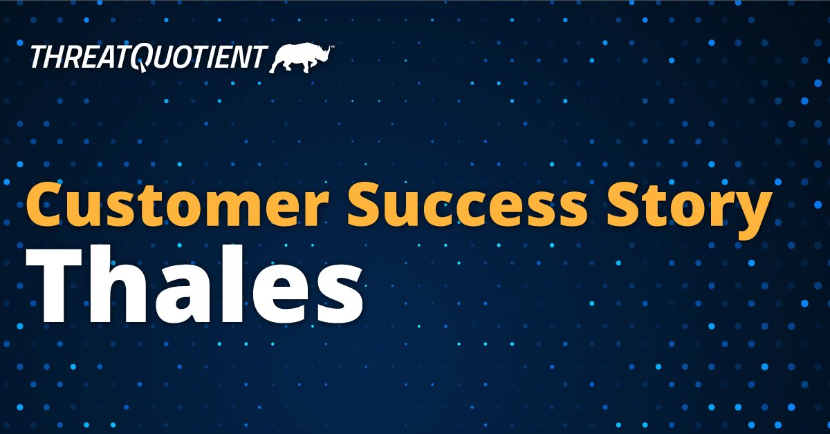 ThreatQuotient, a Securonix company tweet media