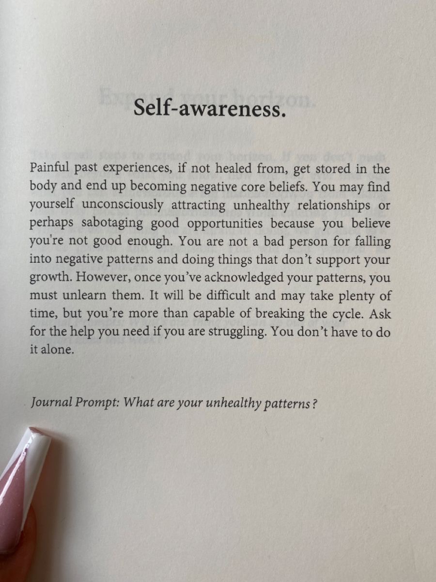 "You are not a bad person for falling into negative patterns and doing things that don't support your growth. However once you've acknowledged your patterns, you must unlearn them."