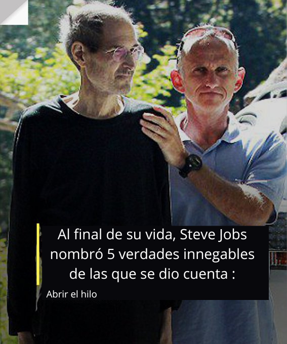 Mensaje final de Steve Jobs...