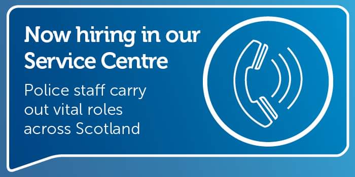 We will be hosting police staff recruitment events for Service Advisor positions via MS Teams on: Tues 16 Jan 10:00-12:00pm Thurs 18 Jan 19:00-21:00pm Sun 21 Jan 10:00-12:00pm Email ➡ RecruitmentTeam1@scotland.police.uk, with your name and event you wish to attend.