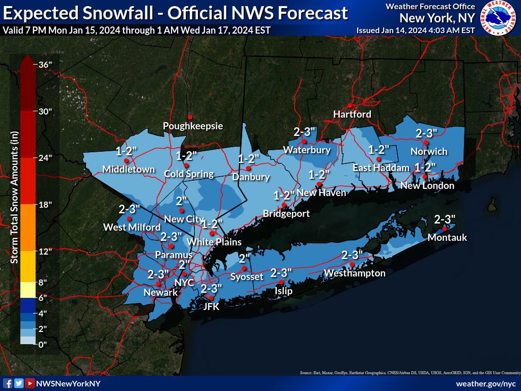 NJWxNews's tweet photo. Good morning, #NJ! #snow maps are out from @NWS_MountHolly &amp; @NWSNewYorkNY for Tuesdays #snow event. 
Not a big event but more than some of you have seen in some time. #njwx #njsnow https://t.co/XASc07PQar
