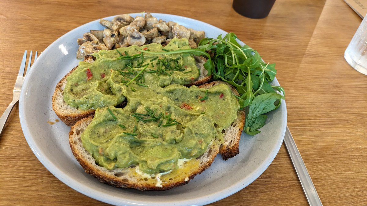ⓋeganOliⓋe (@veganolive1) on Twitter photo Huge avocado on toast with very garlicky 🍄🍄 <a href="/brownbagprotein/">Brown Bag Protein</a> #Skipton #Veganuary #Veganuary2024 😘🌻🌱👌☺️ Huge avocado on toast with very garlicky 🍄🍄 <a href="/brownbagprotein/">Brown Bag Protein</a> #Skipton #Veganuary #Veganuary2024 😘🌻🌱👌☺️